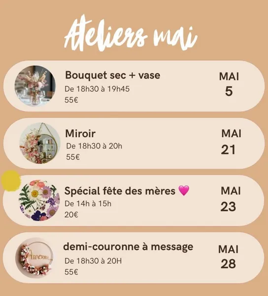 Atelier Art Floral : Demi-Couronne à message