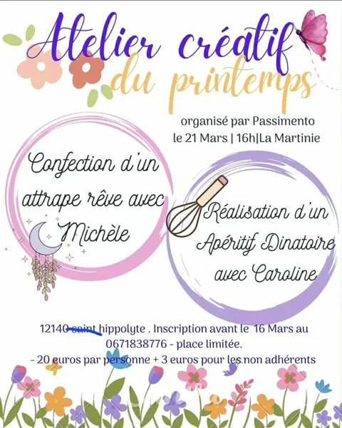 Atelier créatif du printemps