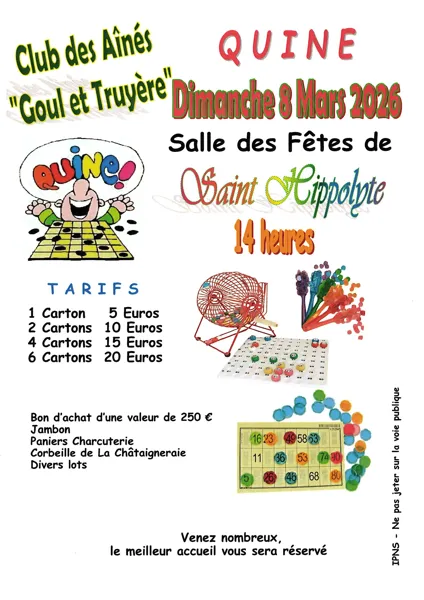 Loto quine des Ainés