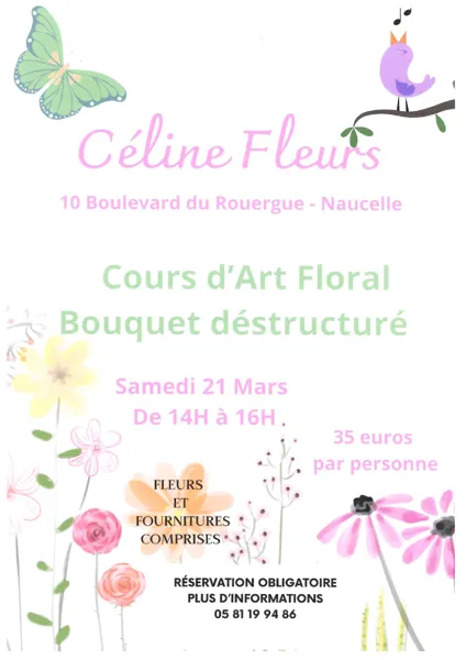 Cours d'art floral : Bouquet déstructuré