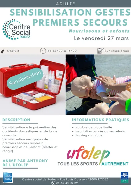 Sensibilisation gestes premiers secours (nourrissons et enfants)