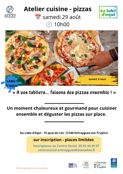 Atelier cuisine pizza