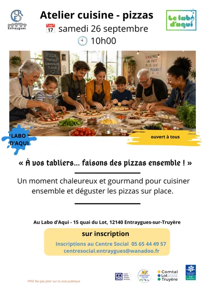 Atelier cuisine pizzas