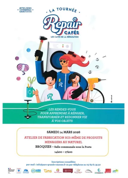 Repair café : Atelier de fabrication de produits au naturel