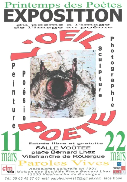 Printemps des poètes - Exposition : du poème à l'image, de l'image au poème