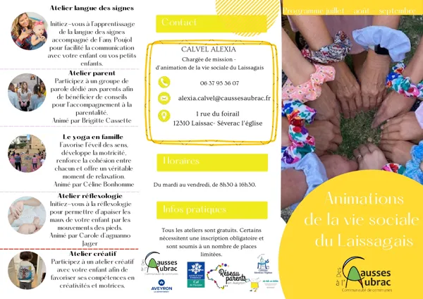 Atelier créatif tissage à Laissac
