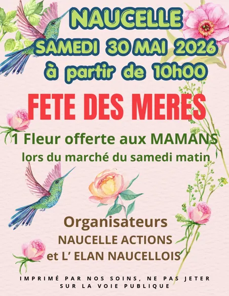 Fête des mères au marché de Naucelle