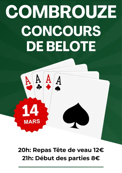 Concours de Belote et tête de veau