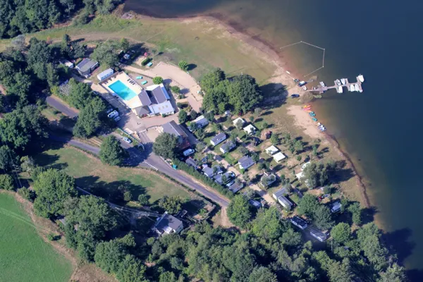 Camping La Romiguière vu du ciel, Camping la Romiguière
