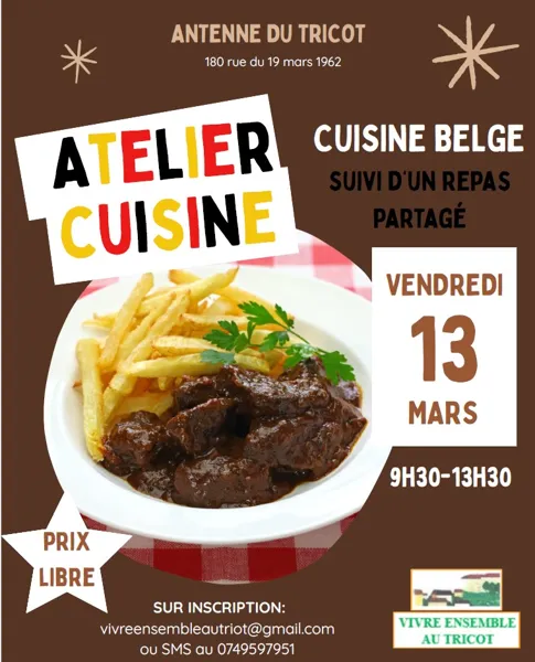 Atelier cuisine au Tricot