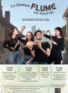 Tournée estivale du quatuor Flume