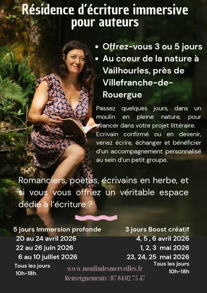 Résidence d'écriture immersive pour auteurs