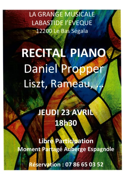 Récital piano à La Grange Musicale - La Bastide l'Evêque