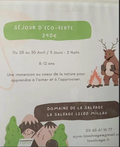 Séjour d'éco-verte - enfants et ados à la Salvage - Vacances de printemps