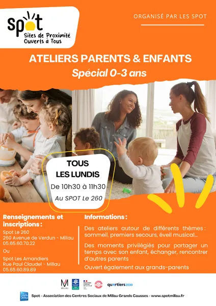 Atelier / animation pour les 0-3 ans avec leurs parents - Spot le 260