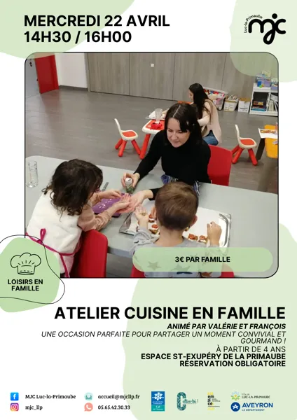 LOISIRS EN FAMILLE : Atelier cuisine