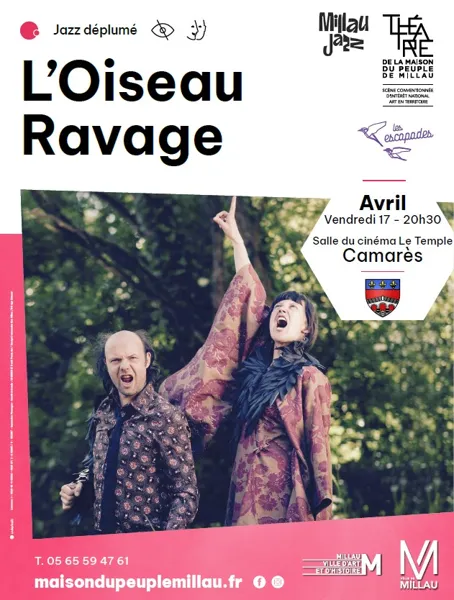 Concert Oiseau Ravage - Millau en Jazz