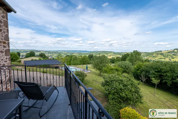 Vue depuis la terrasse du living, FF