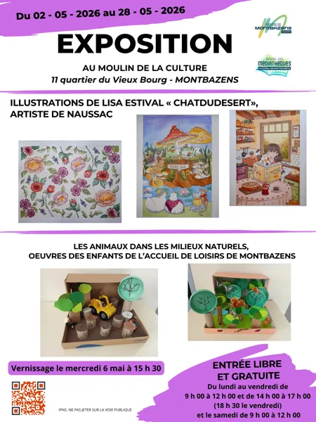 Exposition au moulin de la culture