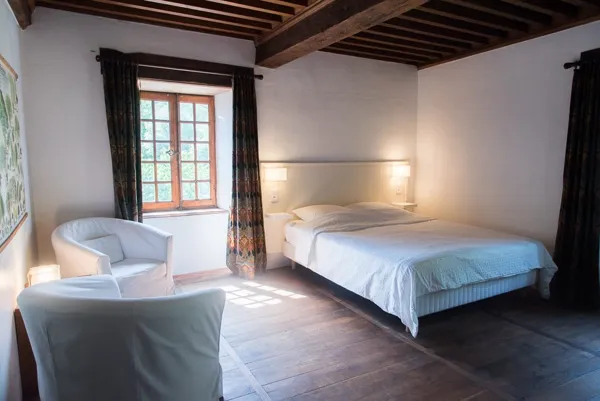 Chambre Arbres, lit 160x200, Château de Salamon