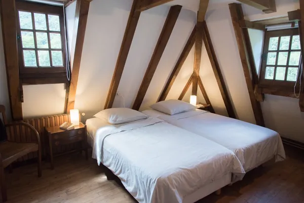 Chambre Amphibiens avec deux lits 100x200, Château de Salamon