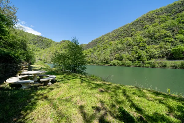 La plage privée sur le Tarn