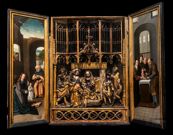 Triptyque Adoration des Rois Mages