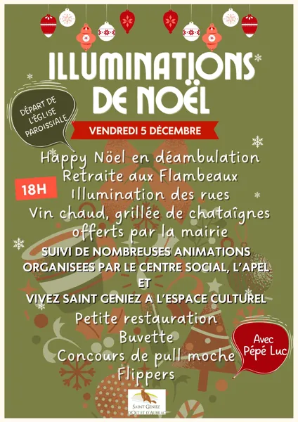 Lancement des illuminations et animations de Noël à St Geniez d'Olt