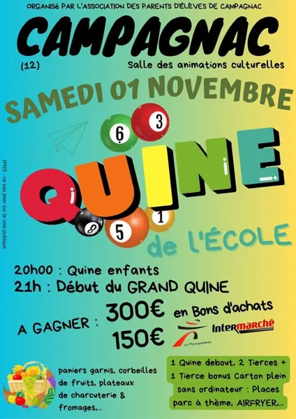 Quine des Parents d'élèves de l'école de Campagnac