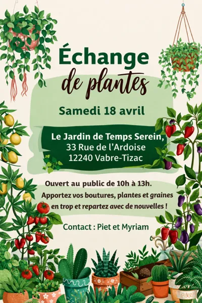 Echange de plantes - Vabre-Tizac