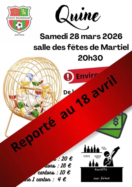 Quine du Foot Rouergue