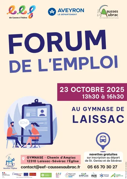 Forum de l'emploi à Laissac