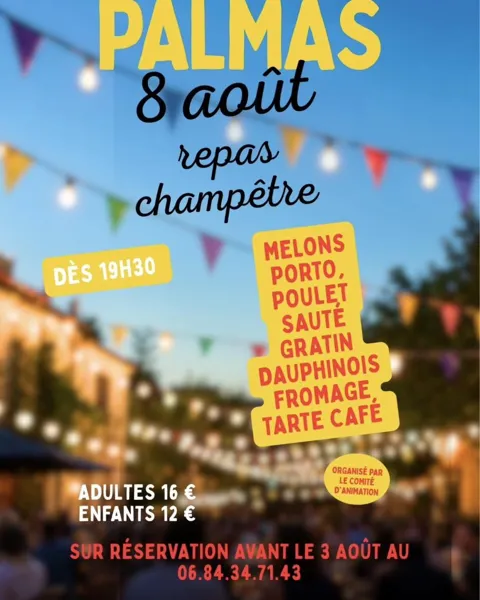 Repas champêtre à Palmas