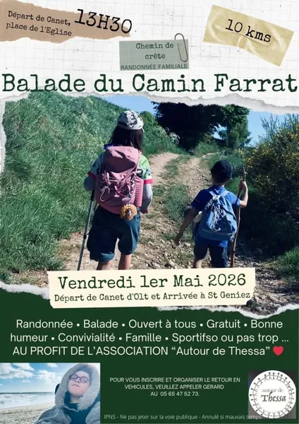 Marche du Camin Farrat à Canet d'Olt