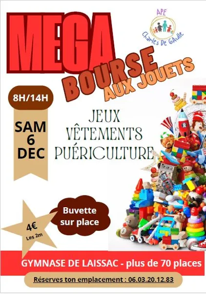 Méga bourse aux jouets, vêtements et puériculture
