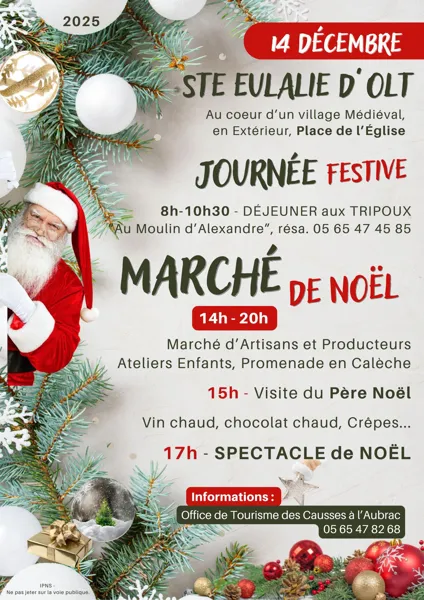 Marché de Noël à Ste Eulalie d'Olt