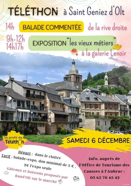 Tous au Téléthon à St Geniez d'Olt et d'Aubrac !