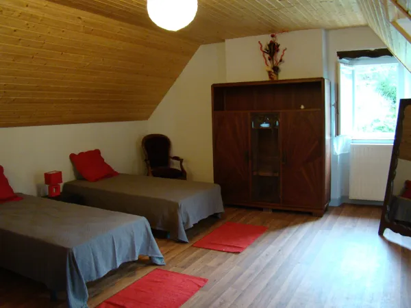Chambre mezzanine gîte de Montredon