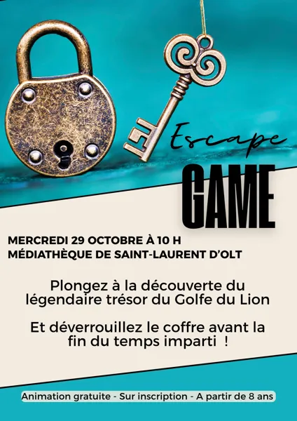 Escape Game à la médiathèque de St Laurent d'Olt