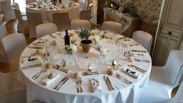 Exemple de décoration de table., 