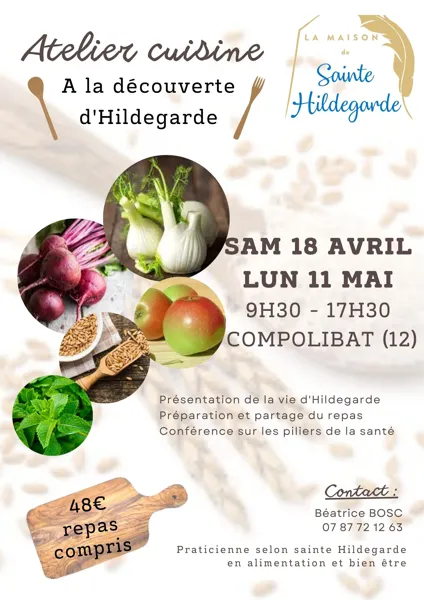 Atelier cuisine à la découverte d'Hildegarde