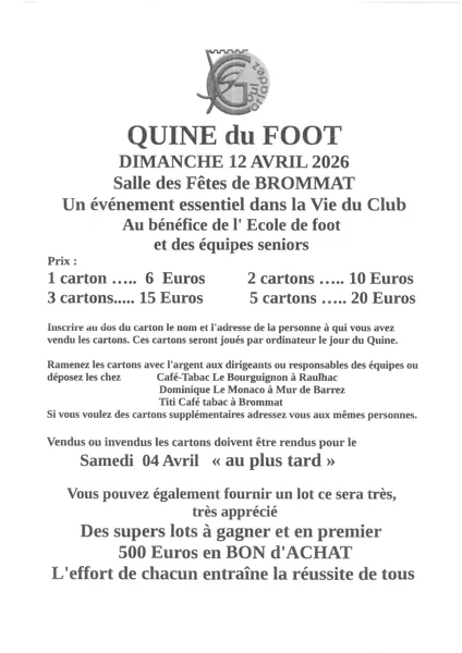 Quine du Carladez Goul Sportif