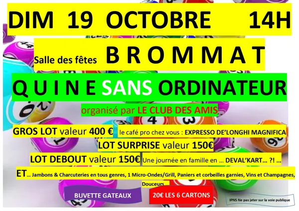 Quine du club des Amis de Brommat