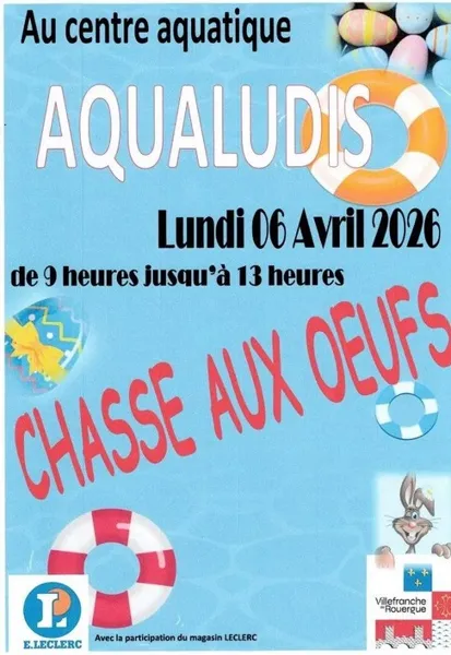 Chasse aux oeufs à Aqualudis