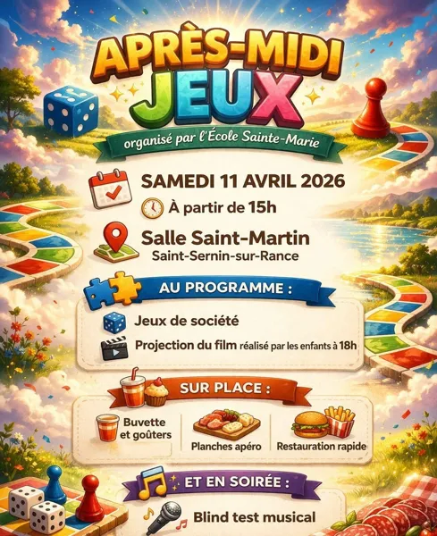 Après-midi jeux et soirée