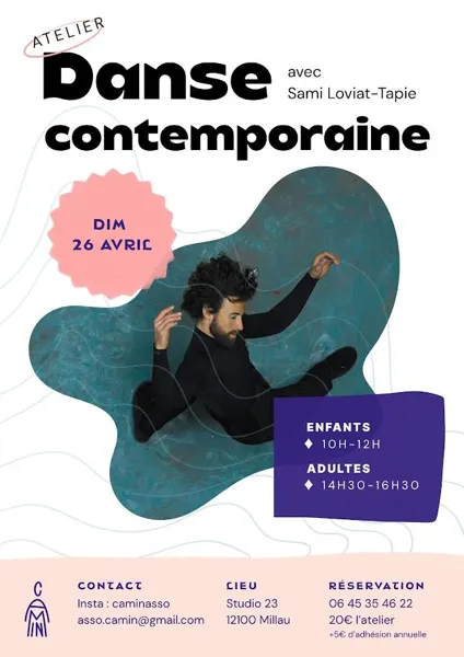 Ateliers danse contemporaine pour adultes, ados et enfants - CAMIN
