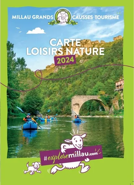 Carte Loisirs Nature 2024, OFFICE DE TOURISME DE MILLAU