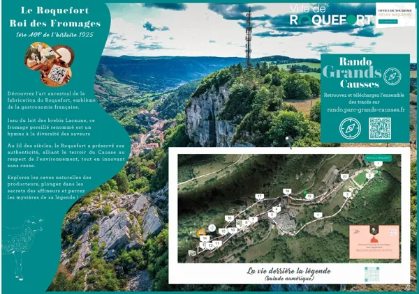 Plan du village de Roquefort-Sur-Soulzon, OFFICE DE TOURISME PAYS DU ROQUEFORT
