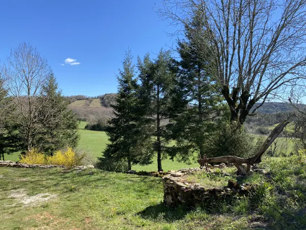 Vue du gîte, L'Oustal d'Alteyrac