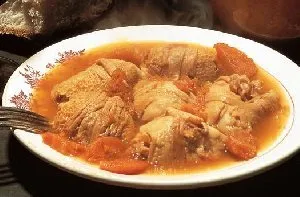 Petit déjeuner aux tripoux à Coussergues